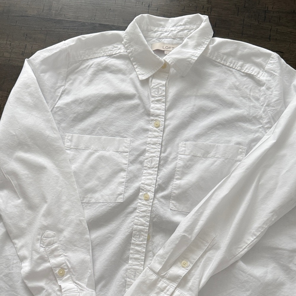 LOFT White Women's Blouse